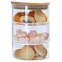 1/2/3/4-Tier Stackable Glass Apothecary Jar Kitchen Candy Cookie Storage Containers With Lid Food Bulk Container - Transparent Glass Storage Containers With Lids