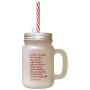 Maroon Babe Will Make You Love Stronger Day Night Loner Frosted Glass Mason Jar With Straw