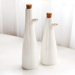 | Storage Bottles & Jars | Ceramic Storage Bottles Jars Oil Pot Soy Sauce Vinegar Seasoning Can Gravy Boats Porcelain White Kitchen Cooking Tools Bottles | by HUDITOOLS | 1 PCs