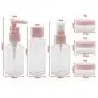 Unxuey Travel Bottles Set TSA Approved Leak Proof Squeezable Refillable Sub-Bottles with 3 Bottles, 3 Cream Jars and 2 Tools (Funnel and Spatula) for Your Favorite Lotions, Make-up Lotion and Shower G Unxuey Travel Bottles Set TSA Approved Leak Proof Squeezable Refillable Sub-Bottles with 3 Bottles, 3 Cream Jars and 2 Tools (Funnel and Spatula) for Your Favorite Lotions, Make-up Lotion and Shower G