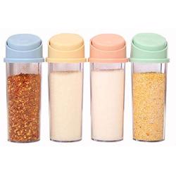 Spice Jar Seasoning Kitchen Box Storage Bottle Transparent Jar Salt Pepper Cumin Powder Tool Box