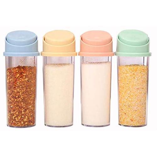 Spice Jar Seasoning Kitchen Box Storage Bottle Transparent Jar Salt Pepper Cumin Powder Tool Box