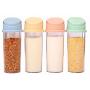 Spice Jar Seasoning Kitchen Box Storage Bottle Transparent Jar Salt Pepper Cumin Powder Tool Box