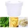Apehuyuan 4 Pack 500ml Double layer Food Storage Containers with Lids Double drain storage box BPA-Free Reusable Plastic Food Container