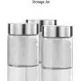 WANGLX ST Sealed Tank Borosilicate Glass Storage Jar Portable Storage Tank Chinese Medicine Powder Preservation Bottle Home Kitchen Tools, A