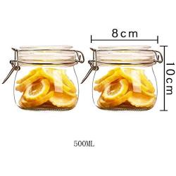 Yl Ly Glass Bottle Glass Sealed Canister Storage Jar Honey Milk Powder Storage Bottle Candy Jar 500Ml 1100Ml 1800Ml 3200Ml500Ml2