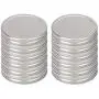 12er Eisenglas Mason Jar Deckel mit Dichtung für Food Storage Caps, Silberton.