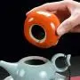 Cereal Containers Mini Creative Handmade Ceramic Tea Cans, Exquisite Persimmon Shape Containers (color : A, Size : S) Cereal Containers Mini Creative Handmade Ceramic Tea Cans, Exquisite Persimmon Shape Containers (color : A, Size : S)