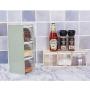 1800ml Clear Seasoning Rack Spice Jar Boxes Pepper Herb Salt Storage Container Transparent Condiment Bottle Kitchen Cooking Tool,Green