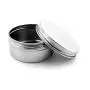 10er Silberner 15ml/0.5oz Mehrzweck Leerer Füllbarer Schraubdeckel Aluminiumboxen Runder Lippenpflegecreme Töpfe Kosmetikbehälter Süßigkeiten Teepfannentöpfe Behälter für Artikelaufbewahrung
