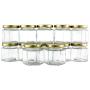 4-Ounce Hexagon Glass Jars (12-Pack), One Dozen 4 Oz Hex Jar Bulk for Party Favors, Preserves, Spices & Kitchen Storage