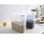 HUPLUE Plastic Kitchen Square Food Storage Containers Canister Grain Storage Tanks Food Storage Jar Airtight Food Storage Containers