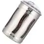 Liukouu Canister Tea, Stainless Steel Visible Coffee Storage Jar Container for Household Use Liukouu Canister Tea, Stainless Steel Visible Coffee Storage Jar Container for Household Use
