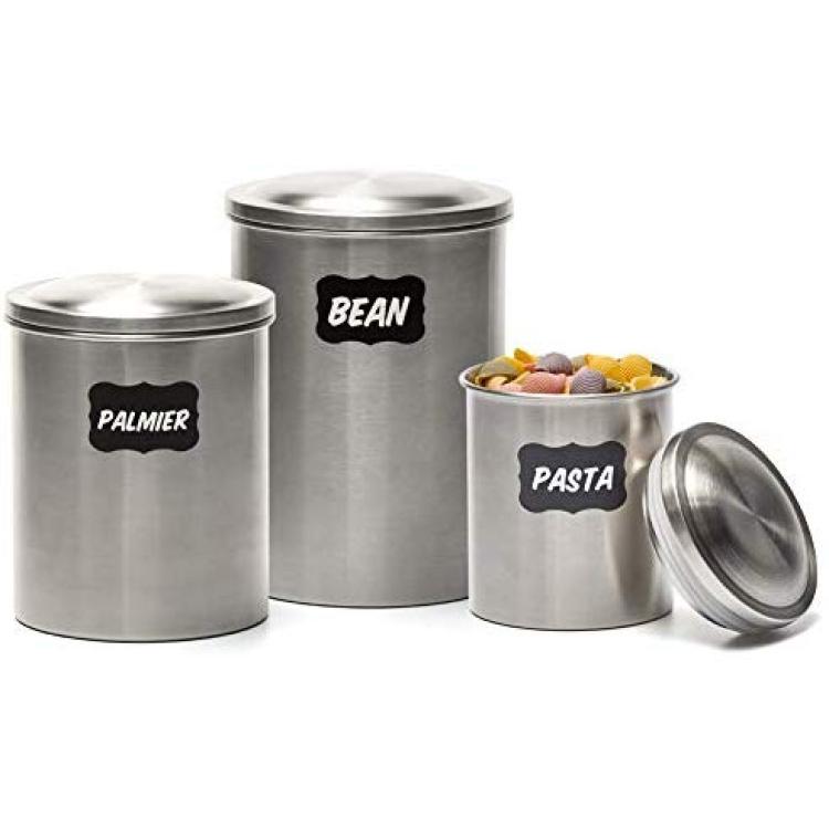 Buy Cracker Transparent Stainless Steel, Glass Airtight Canister