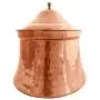 Mandalina Magic Copper Kitchen Canister with lid ? Handmade, Medium 2 quart Hammered Metal Jar, Tin, Urn for Cookie Storage, Coffee, Tea, Sugar, Biscuits, Flour, Snacks, Garlic, Candy, Dog Treats