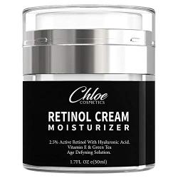 Retinol Moisturizer for Face and Eye area | Anti Aging Cream with Hyaluronic Acid, 2.5% Active Retinol and Vitamin E | Reduces Appearance of Wrinkles and Fine lines | Best Day and Night Face Cream