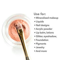 GBSTORE 3 Gram Plastic Cosmetic Containers,for Eye Shadow Nails Powder Jewelry Cosmetic Lip Balm Lip Gloss Cream Lotion and Creams Sample Make-up Storage(10 Pcs)