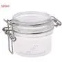 Dicht verschließbare Kunststoff-Behälter mit Clipverschluss, 120 ml - Küchen-Lebensmitteltopf, Geschirr-Organizer, Konservierungsbehälter, Kosmetik-Cremes-Organizer
