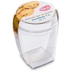 DEA HOME ART813 Food Storage Container SAN Plastic, 14 cm, Transparent