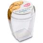 DEA HOME ART813 Food Storage Container SAN Plastic, 14 cm, Transparent