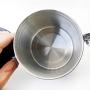 Stainless Steel Airtight Canister with Co2 Vent Valve ＆ Date Tracker Wheel and Locking Clamp for Kitchen, Coffee Ground Vault Jar, Silver, 5inch