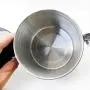 Homozy Airtight Kaffeebehälter, Edelstahlbehälter für die Küche, Kaffeemehl-Vault-Glas mit CO2-Ventil, Ideal für Tee, Kaffee und Zuckeraufbewahrung (S)