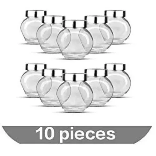 Glass Sealed Cans/Food Storage Jar Spice Teas Beans Candy Preservation Bottle Kitchen Tools About 180Ml,10 Pieces Glass Sealed Cans/Food Storage Jar Spice Teas Beans Candy Preservation Bottle Kitchen Tools About 180Ml,10 Pieces