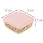 HENWERD Food Storage Containers with Lids,[17 Piece]Airtight Leak Proof Plastic Meal Prep Containers with Lids (Pink,One Size)