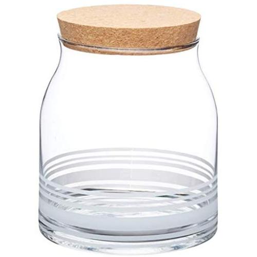 Kitchen Craft Natural Elements Glass Food Storage Jar, 2.5 litres (0.5 Gallons) - Transparent