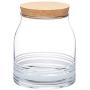 Kitchen Craft Natural Elements Glass Food Storage Jar, 2.5 litres (0.5 Gallons) - Transparent