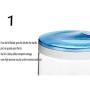 LQQGXLCondiment bottle, jar condiment storage box Spice jar, glass jar, seasoning box, spice storage box, food storage container with lid