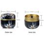 HUANGMENG Tea Caddies HOOMIN Tea Box Tea Jar Storage Holder Tea Caddies Matcha Container Mini Coffee Powder Organizer Cans Multifunction Round Metal, Color:Colorful clouds HUANGMENG