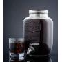 Original Grind Coffee Co. Cold Brew Coffee Maker (1 Gallon) Easy Pour Stainless Steel Spigot Tap, Removable Fine Mesh Filter | Glass Pitcher Brewing System | Refrigerator Safe Storage