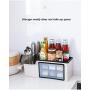 Multi-function seasoning box shelf spice bottle storage rack seasoning jar storage box condiment kitchen set, 天空蓝（大号）