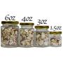 Gojars Hexagon Glass Jars 6oz Premium Food-grade. Mini Jars With Lids For Gifts, Wedding Favors, Honey, Jams And More. (24, 6oz)