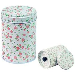 BESTonZON 6PCS Tinplate Tea Tin Candy Container Jars Tea Box Double Cover Tea Tin Storage (Random Color)