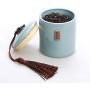 Tea Caddy Storage,ceramic Jar,creative Portable Sealed Ceramics Tea Caddyfor Spices Candy Tea Coffee Cookie Nuts Cereal-e 7x10cm(3x4inch)