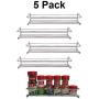 Premium Presents 5 Pack. Wall Mount Spice Rack Organizer for Cabinet. Spice Shelf. Seasoning Organizer. Pantry Door Organizer. Spice Storage. 12 x 3 x 3 inches Brand