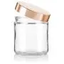 Large Clear Thick Glass Straight Sided Jar with Gold Metal Overshell Lid - 16 oz / 480 ml (2 Pack) + Spatulas Large Clear Thick Glass Straight Sided Jar with Gold Metal Overshell Lid - 16 oz / 480 ml (2 Pack) + Spatulas