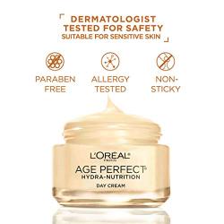 Face Moisturizer by L’Oreal Paris, Age Perfect Hydra-Nutrition Day Cream with Manuka Honey Extract and Nurturing Oils, Anti-Aging Cream to Firm and Improve Elasticity on Dry Skin, 1.7 oz.