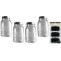 Ball Anniversary Edition Mason Jar, Quart 32 Ounce (Set of Four) With Chalkboard Labels - Replica of a 100-year-old design