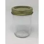 8 oz Mason (Jelly) Half Pint Glas Jars mit Gold 2-teiligen Metalldeckeln von Richards Packaging, 12er Packung für die Haltbarkeit, gebogenes Design