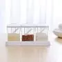 HOMELUNY Set of 4 Kitchen Spice Box Set Seasoning Jar Home Combination Oil Salt Pot MSG Chicken Condiment Bottle for Candy, Cookie, Rice, Sugar,Flour,Snacks Keeping Food Dry & Fresh apricot