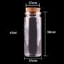 24pcs 20ml 50ml 65ml 90ml Small Glass Bottles With Cork Stopper Empty Spice Bottles Jars Gift Crafts Vials,20ml