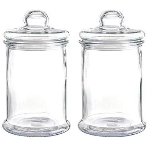 44OZ Glas Apothekerglas-Set mit 5 x 8,8 Zoll Glasbehälter-Set mit Kugellidschluss, 2-teilig