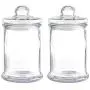 44OZ Glas Apothekerglas-Set mit 5 x 8,8 Zoll Glasbehälter-Set mit Kugellidschluss, 2-teilig