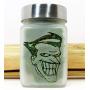 Small Stash Jar with Smiling Clown Design, Airtight and Smell Resistant Herb Storage - 3" Tall x 2" Wide. Perfect For Gifting
