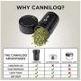 Canniloq - 120cc Jet Black - Premium Reinforced Polymer Odor Smell Proof Child Resistant Container and Airtight Stash Jar for Herbs, Pills Coffee, Spices, Tea and Other Dry Goods