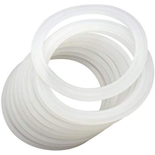 Platinum Silicone Sealing Rings Gaskets for Leak Proof Mason Jar Lids (10 Pack, Wide Mouth)