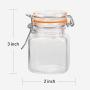 Encheng 4 oz Glass Jars With Airtight Lids And Leak Proof Rubber Gasket,Small Mason Jars With Hinged Lids For Kitchen, Mini Spice Jars With Twine And Tags Labeling 30 Pack